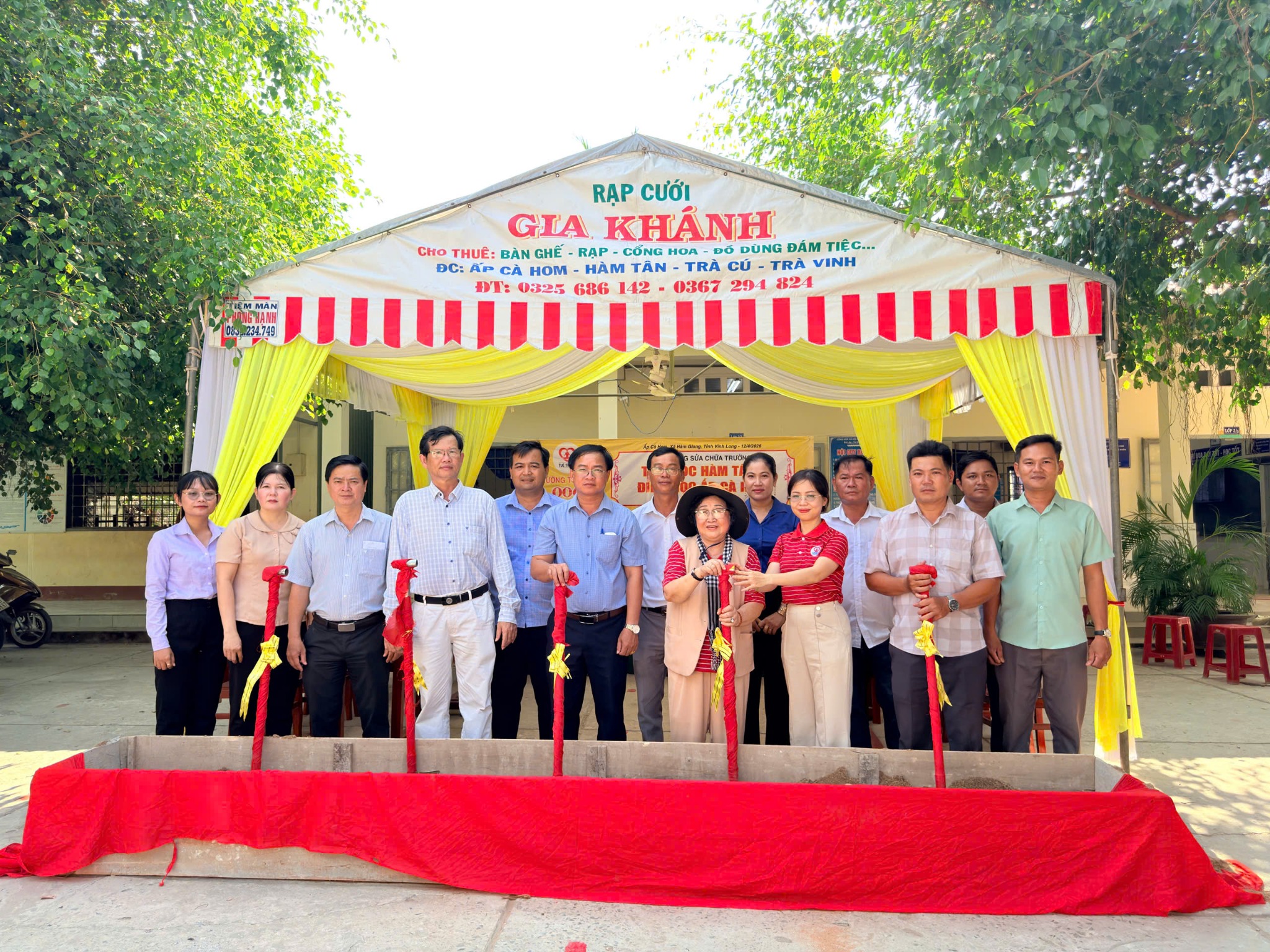LỄ KHỞI CÔNG SỬA CHỮA TRƯỜNG TIỂU HỌC HÀM TÂN (ĐIỂM CÀ HOM)
