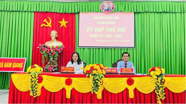 HỘI ĐỒNG NHÂN DÂN XÃ HÀM GIANG TỔ CHỨC KỲ HỌP THỨ HAI KHÓA XIII, NHIỆM KỲ 2026 – 2031